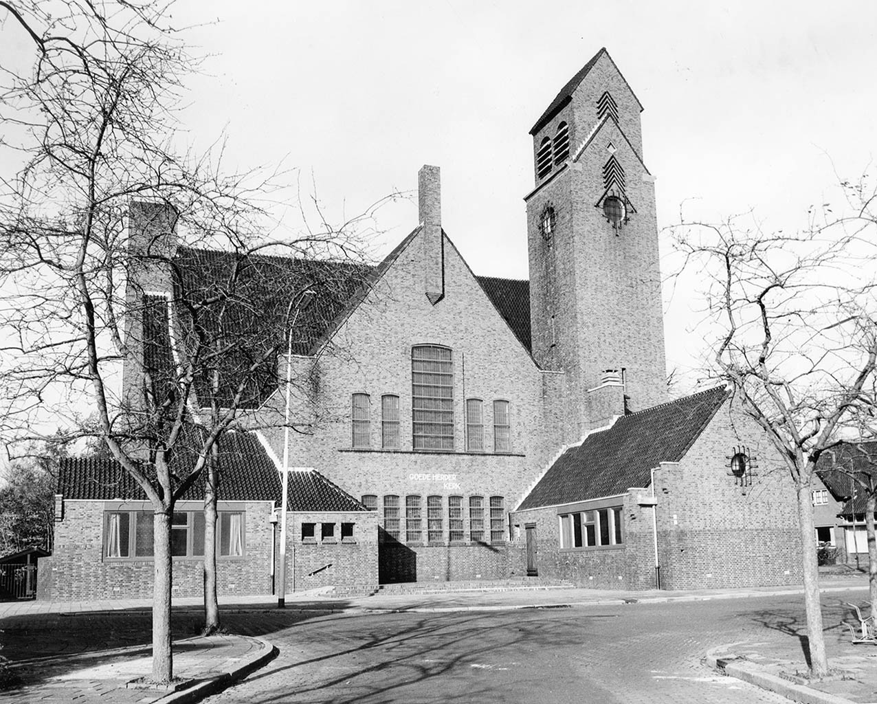 Goede Herderkerk, 1988. Foto Jan Hovinga, Groninger Archieven