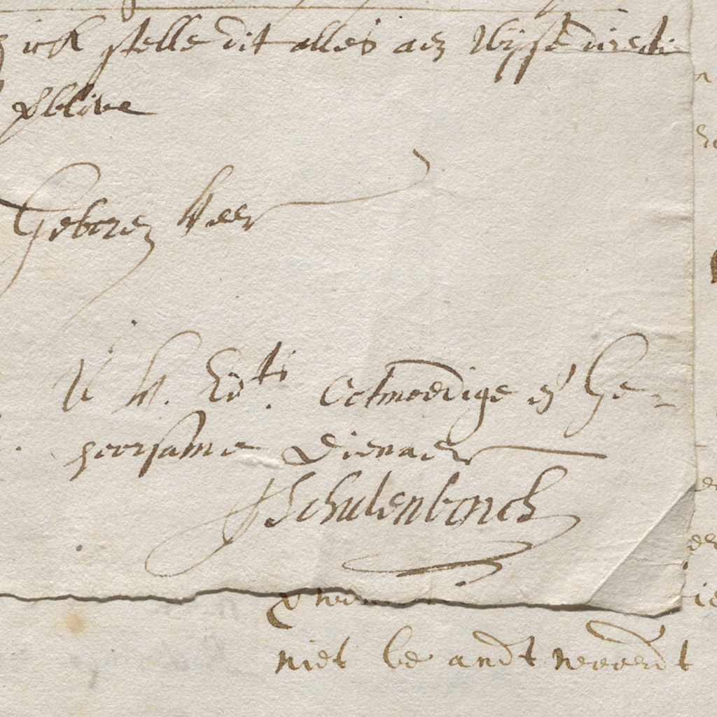 Brief van J. Schulenborch